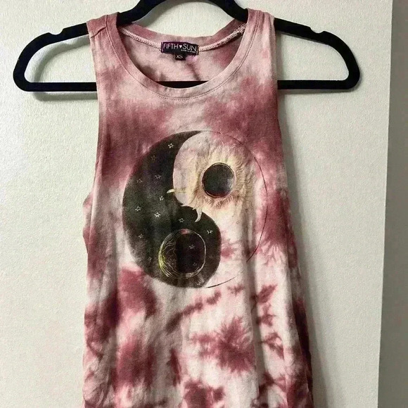 FIFTH SUN hippy tie dye ying yang t size XS - Picture 1 of 4
